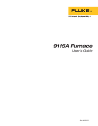 Thumbnail of document Manual - 9115A / 9116A Freeze-Point Furnaces